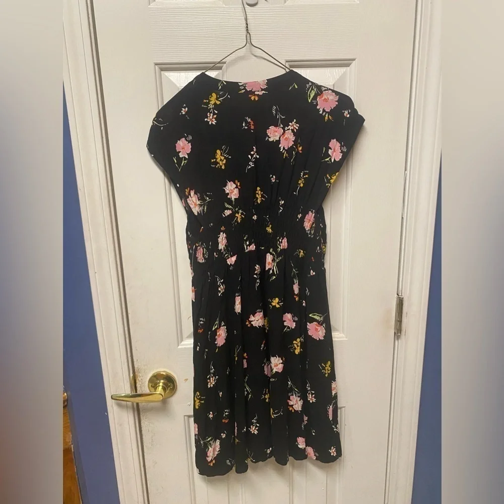 Free People The Greatest Day Smocked Mini Floral Dress S